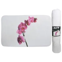 Коврик для ванной MSV Lanyu Микрофибра / Белый