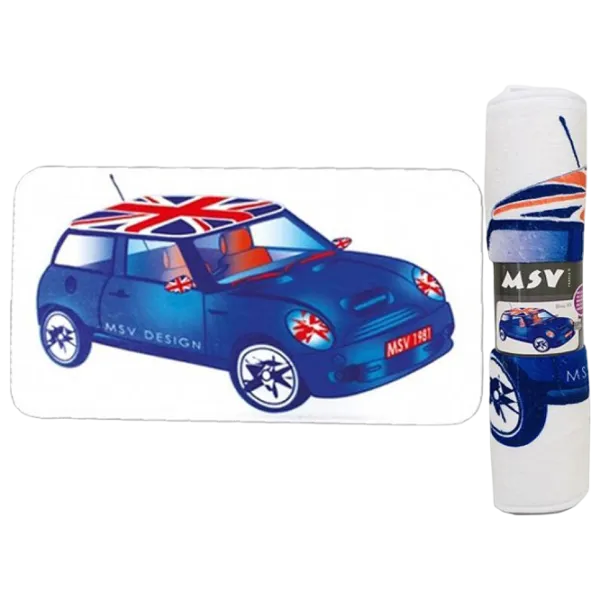 Covoraș de baie MSV Cars Microfibră / White photo 1