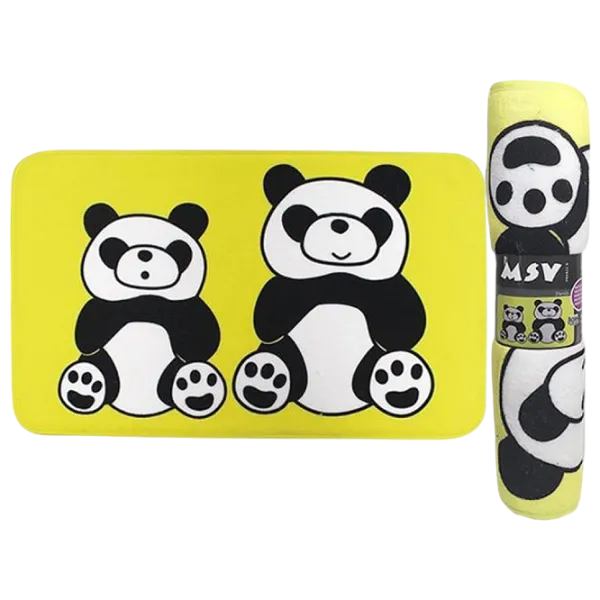 Коврик для ванной MSV Panda  Микрофибра / Желтый photo 2