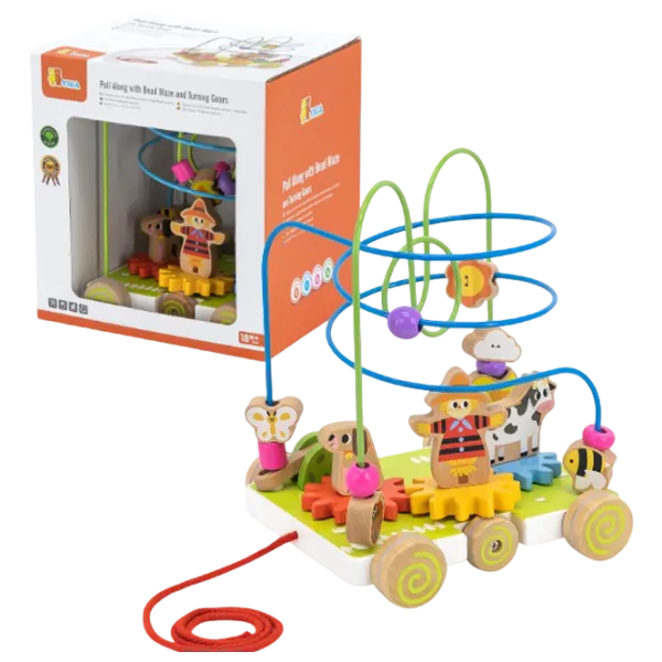Игрушка каталка VIGA Busy Board  1+ / Разноцветный photo 2 Игрушка каталка VIGA Busy Board  1+ / Разноцветный photo 2
