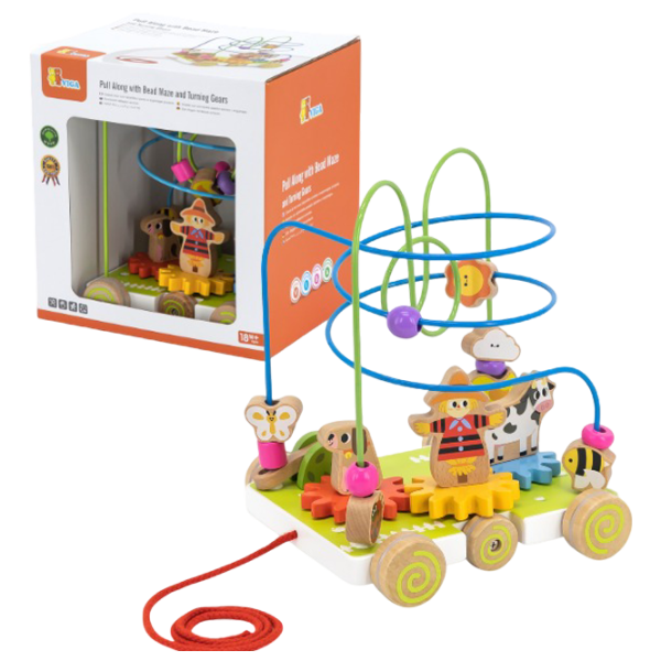 Игрушка каталка VIGA Busy Board  1+ / Разноцветный photo 2 Игрушка каталка VIGA Busy Board  1+ / Разноцветный photo 2