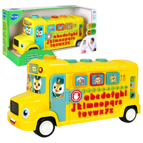Joc educativ Hola Toys School bus 1+/ Dezvoltare photo 1