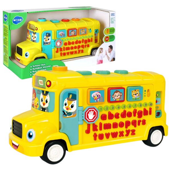 Joc educativ Hola Toys School bus 1+/ Dezvoltare photo 1