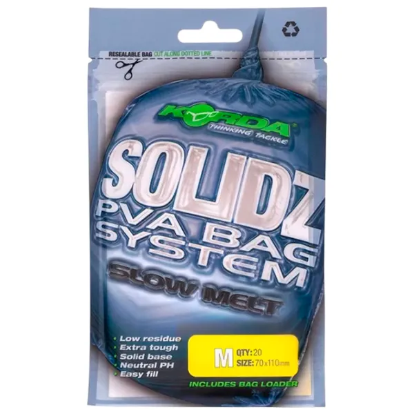Pungă PVA Korda Solidz Slow Melt 20 / Transparent photo 1