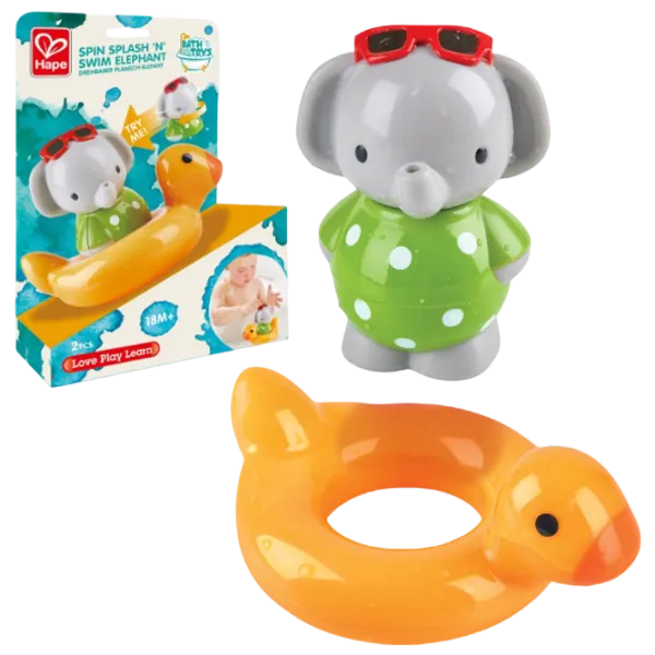 Jucării de baie Hape Swim Elephant de la 1.5 ani photo 5 Jucării de baie Hape Swim Elephant de la 1.5 ani photo 5