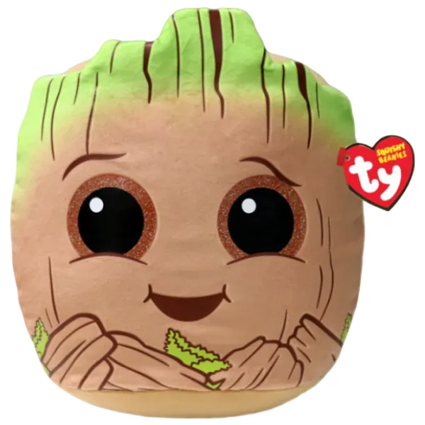 Jucărie moale Ty Marvel Groot TY39251 3+ / Brown photo 1