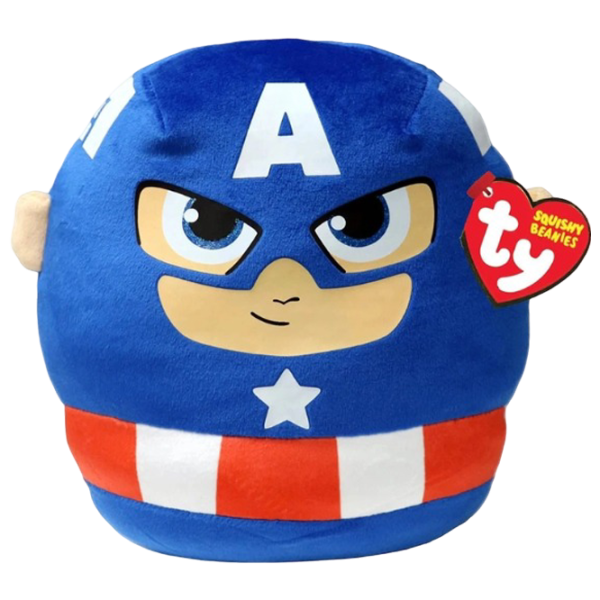 Jucărie moale Ty Marvel Captain America TY39257 3+ / Blue photo 1 Jucărie moale Ty Marvel Captain America TY39257 3+ / Blue photo 1