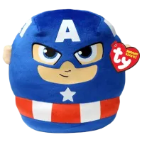 Мягкая игрушка Ty Marvel Капитан Америка TY39257 3+ / Синий