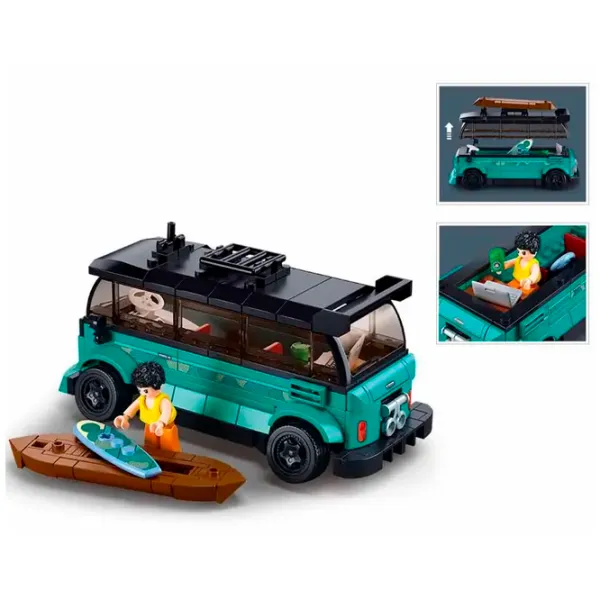 Конструктор Sluban TS-1 Surf Car Транспорт/ Синий photo 3