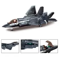 Конструктор Sluban J-35S Stealth Aircraft Самолёт/ Серый photo 2