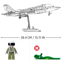 Конструктор Sluban J-35S Stealth Aircraft Самолёт/ Серый photo 4