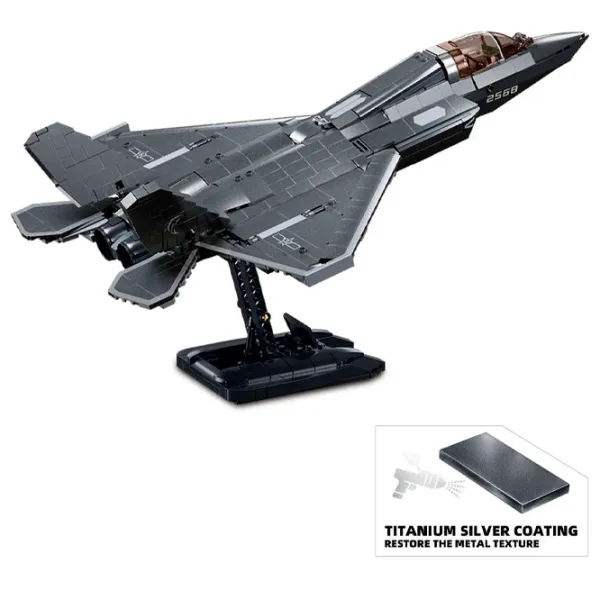 Constructor Sluban J-35S Stealth Aircraft Avion/ Gray photo 5 Constructor Sluban J-35S Stealth Aircraft Avion/ Gray photo 5