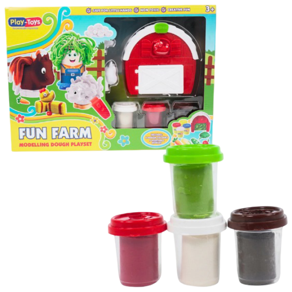 Набор пластилина Play Toys Счастливая ферма Разноцветный / 3+ photo 2 Набор пластилина Play Toys Счастливая ферма Разноцветный / 3+ photo 2