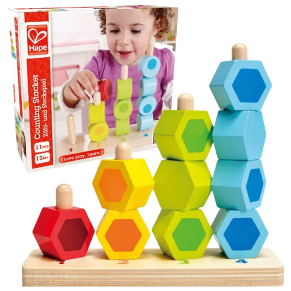 Интерактивная игрушка Hape Counting Stacker E0504 1+ / Разноцветный photo 2 Интерактивная игрушка Hape Counting Stacker E0504 1+ / Разноцветный photo 2