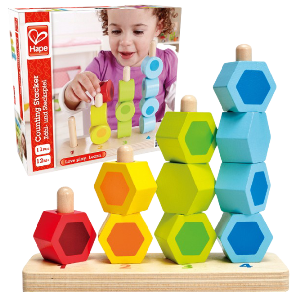 Интерактивная игрушка Hape Counting Stacker E0504 1+ / Разноцветный photo 2 Интерактивная игрушка Hape Counting Stacker E0504 1+ / Разноцветный photo 2
