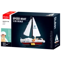 Constructor Sluban Speed Boat Barcă/ White