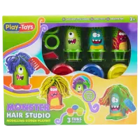Set de plastilină Play Toys Monstrul cu păr Multicolor / 3+ photo 2
