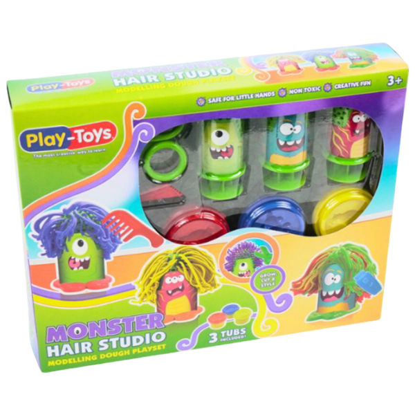 Набор пластилина Play Toys Монстр с волосами Разноцветный / 3+ photo 4