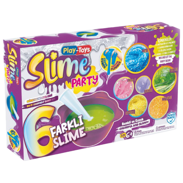 Слайм Play Toys DIY Slime Party Разноцветный / 3+ photo 1