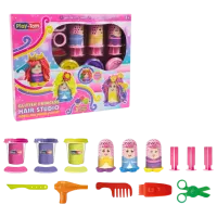 Набор пластилина Play Toys Принцесса с блестящими волосами Разноцветный / 3+