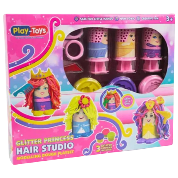 Set de plastilină Play Toys Prințesa cu păr strălucitor Multicolor / 3+ photo 5