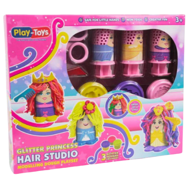 Set de plastilină Play Toys Prințesa cu păr strălucitor Multicolor / 3+ photo 5