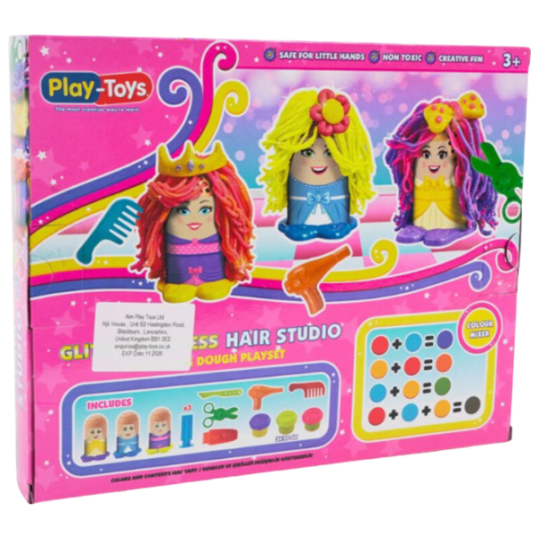 Set de plastilină Play Toys Prințesa cu păr strălucitor Multicolor / 3+ photo 6