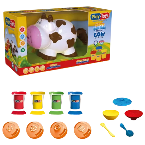 Set de plastilină Play Toys Cow Multicolor / 3+ photo 1