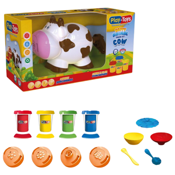 Set de plastilină Play Toys Cow Multicolor / 3+ photo 1
