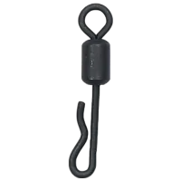 Вертлюг против запутывания Ridge Monkey Quick Change Swivel 10 / Черный