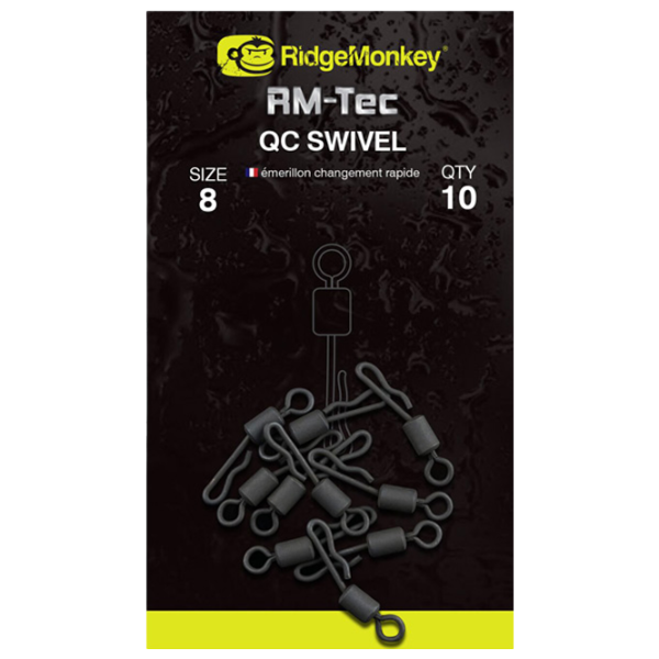 Pivot anti-încurcăre Ridge Monkey Quick Change Swivel 10 / Black photo 2