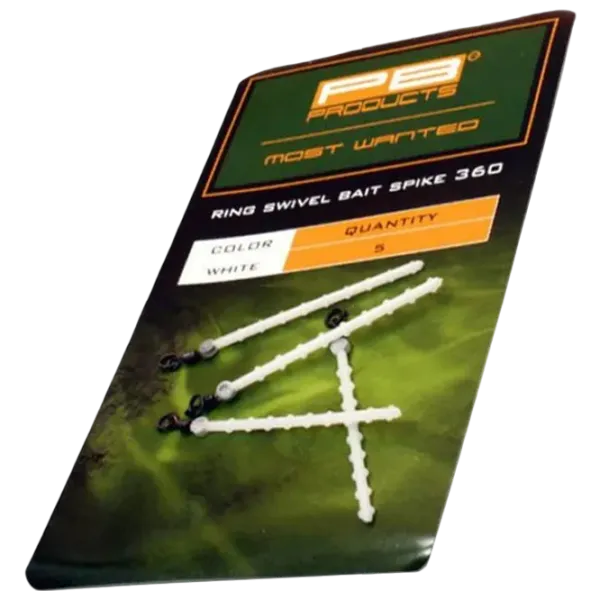 Limitator pentru boilies PB Products Ring Swivel Bait Spike 360 5 / White photo 1