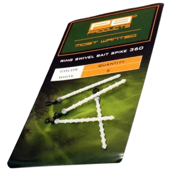 Limitator pentru boilies PB Products Ring Swivel Bait Spike 360 5 / White photo 1