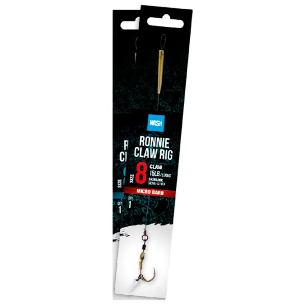Lesă pentru pescuit Nash Ronnie Claw Rig 1 / 6.8 kg photo 1