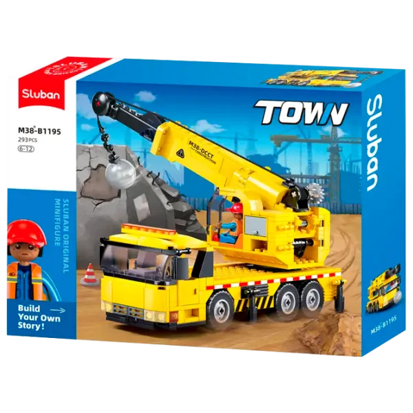 Конструктор Sluban Crane truck Транспорт/ Желтый photo 1