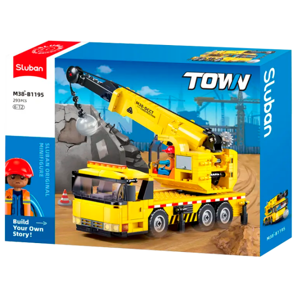 Конструктор Sluban Crane truck Транспорт/ Желтый photo 1