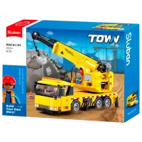 Constructor Sluban Crane truck Transport/ Yellow