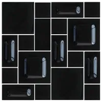 Mozaic Midas A-MGL06-XX-010 Black / Sticlă