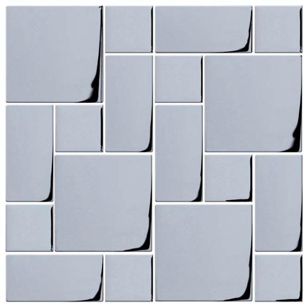 Mozaic Midas A-MGL06-XX-020 Gray / Sticlă photo 1