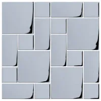 Mozaic Midas A-MGL06-XX-020 Gray / Sticlă