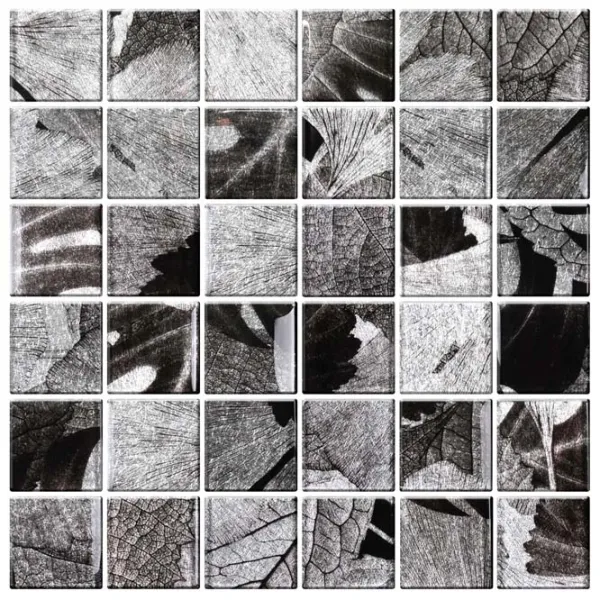 Mozaic Midas A-MGL08-XX-041 Dark Gray / Sticlă photo 1