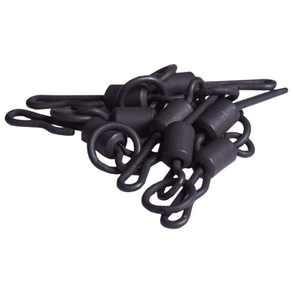 Вертлюг с застежкой Ridge Monkey Quick Change Heli Ring Swivel 10 / Черный photo 2