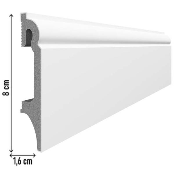 Plintă VOX ESP301 PVC / 2400 mm photo 2