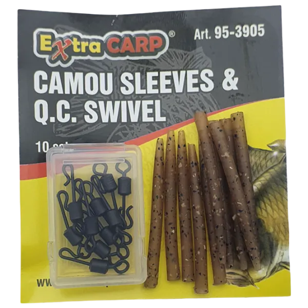 Pivot anti-încurcăre Extra Carp CAMО ANTI TANGLE SLEEVE  / Black photo 1