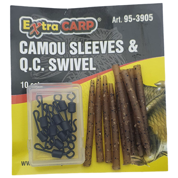 Pivot anti-încurcăre Extra Carp CAMО ANTI TANGLE SLEEVE  / Black photo 1