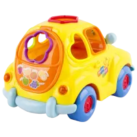 Jucărie interactivă Hola Toys Masina vesela cu fructe 516 1+ / Yellow photo 2