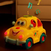 Jucărie interactivă Hola Toys Masina vesela cu fructe 516 1+ / Yellow photo 7