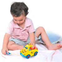 Jucărie interactivă Hola Toys Masina vesela cu fructe 516 1+ / Yellow photo 8