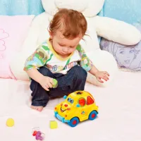 Jucărie interactivă Hola Toys Masina vesela cu fructe 516 1+ / Yellow photo 9