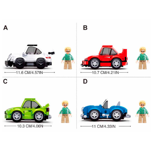Constructor Sluban Automobil de oraș Mașină/ Multicolor photo 7